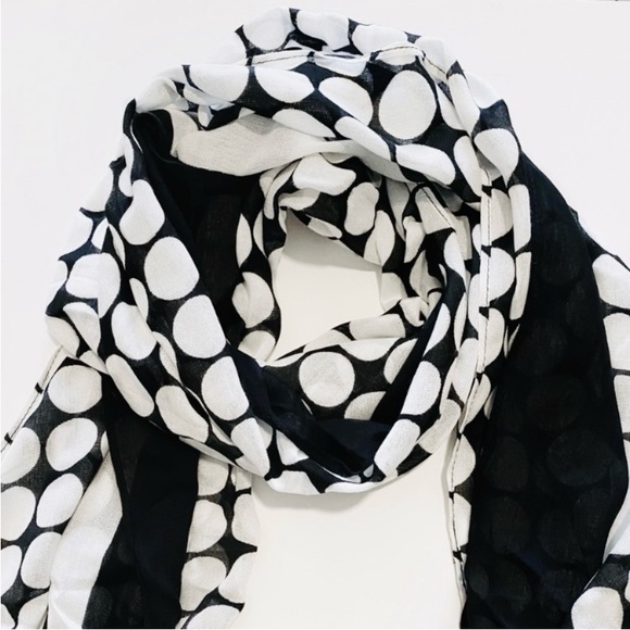 Kate Spade Dancefloor Oblong Polka Dot Scarf NWT - Picture 3 of 8